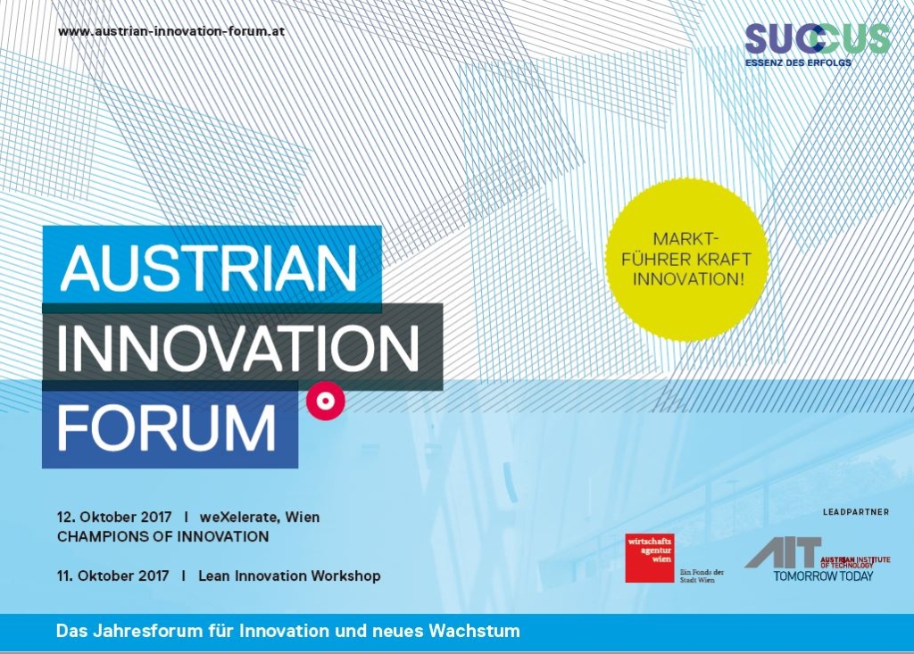 7th Austrian Innovation Forum, 12. Oktober 2017
