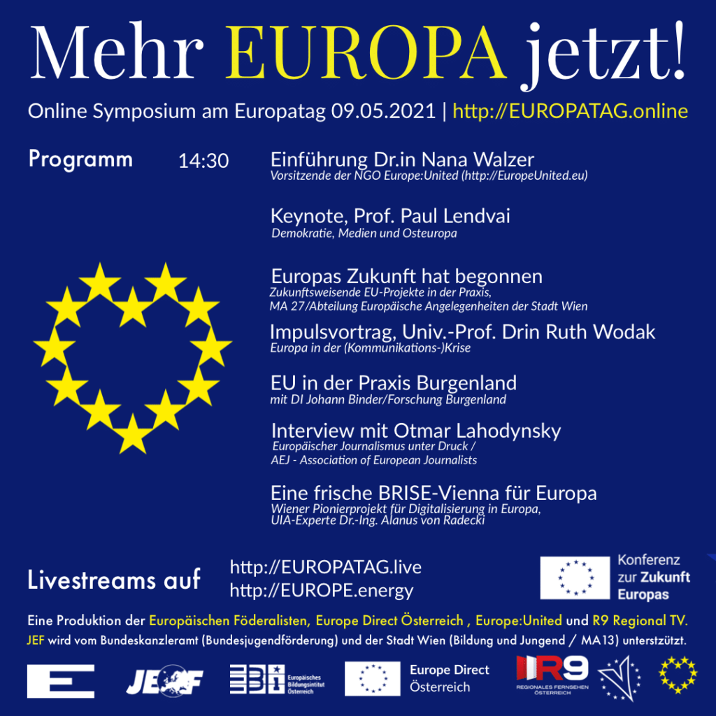 Europatag-Online: Das Europatag-Symposium 2021, 09. Mai 2021