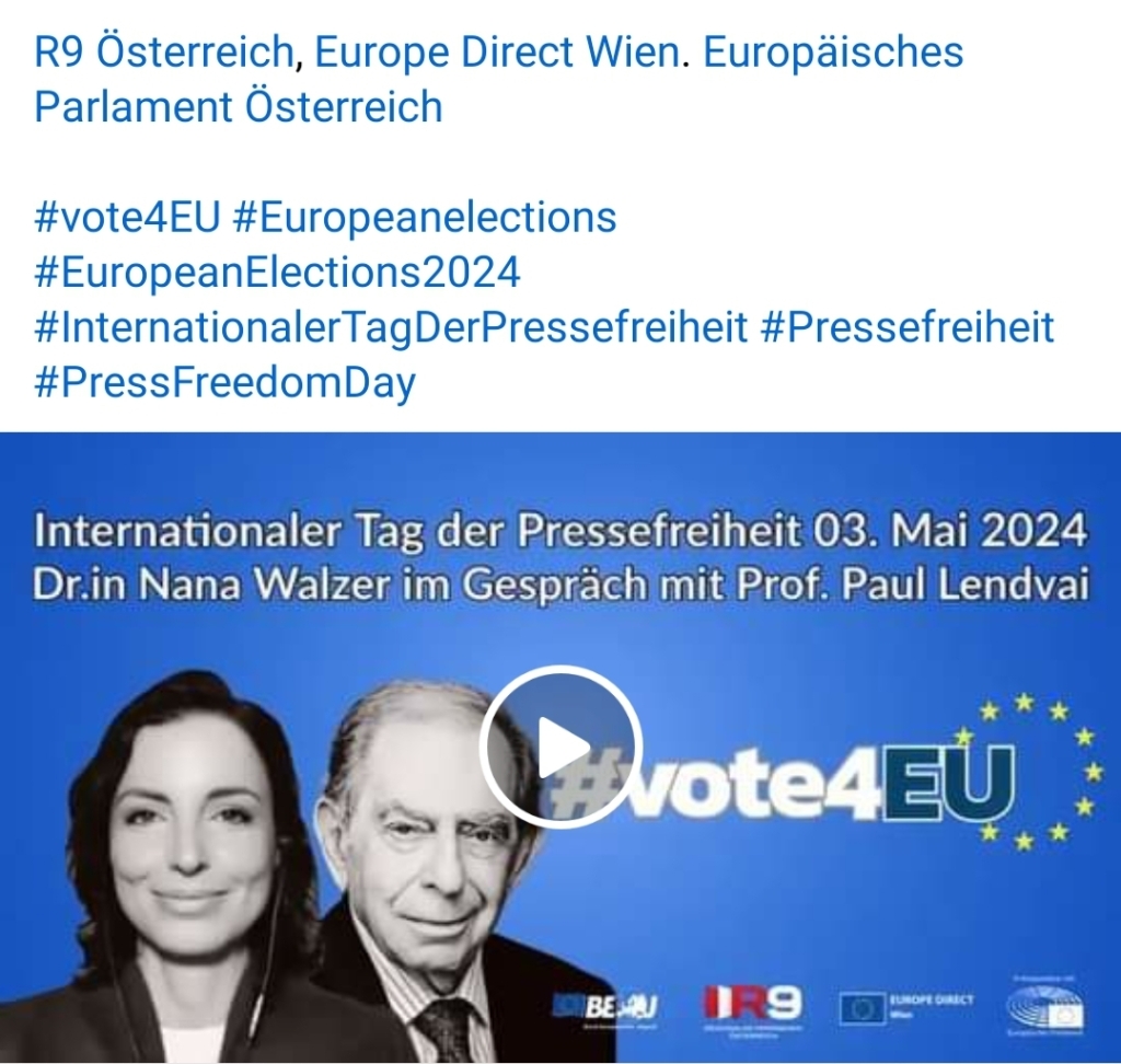 Tag der Pressefreiheit – Interview mit Prof. Paul Lendvai, 03. Mai 2024