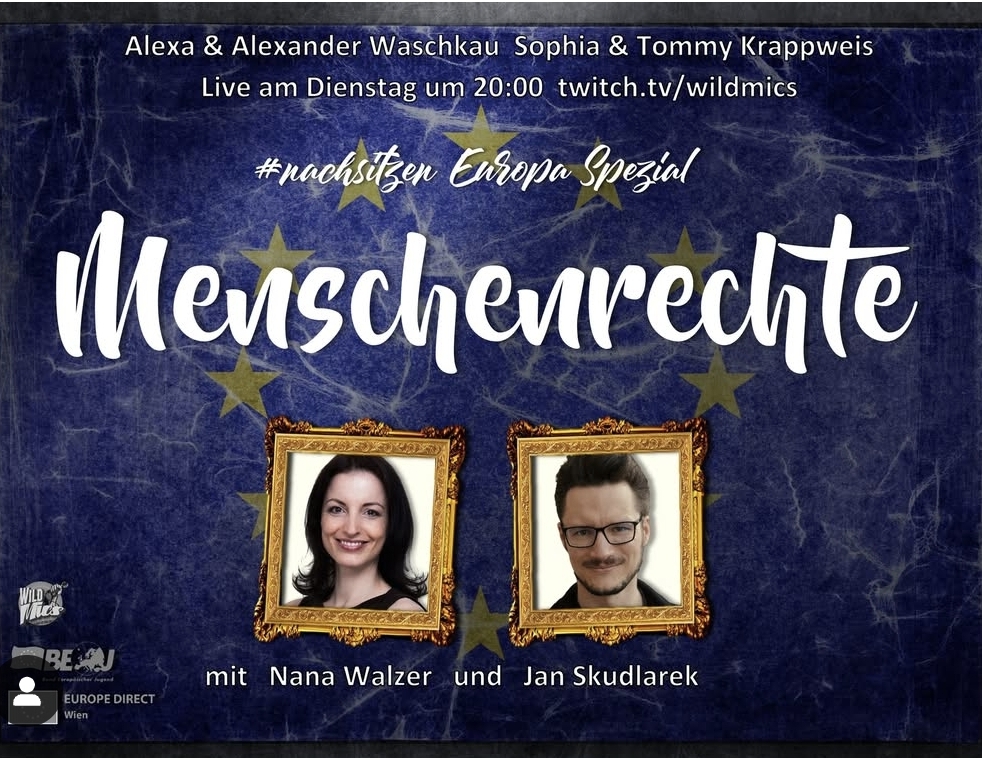 #nachsitzen „Europa Spezial“ zum Thema Menschenrechte – Live-Diskussion auf Twitch am 10. Dezember 2024