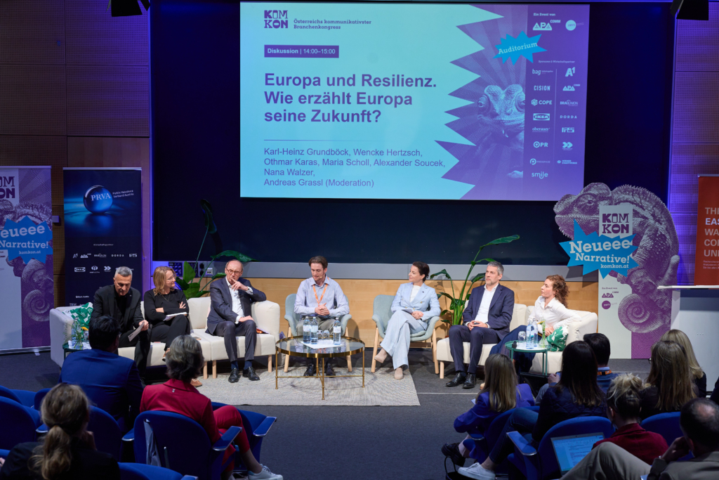 EUROPA & RESILIENZ: Wie erzählt Europa seine Zukunft? Podiumsdiskussion 07. Mai 2026, 14.00-15.00 Tech Gate Vienna